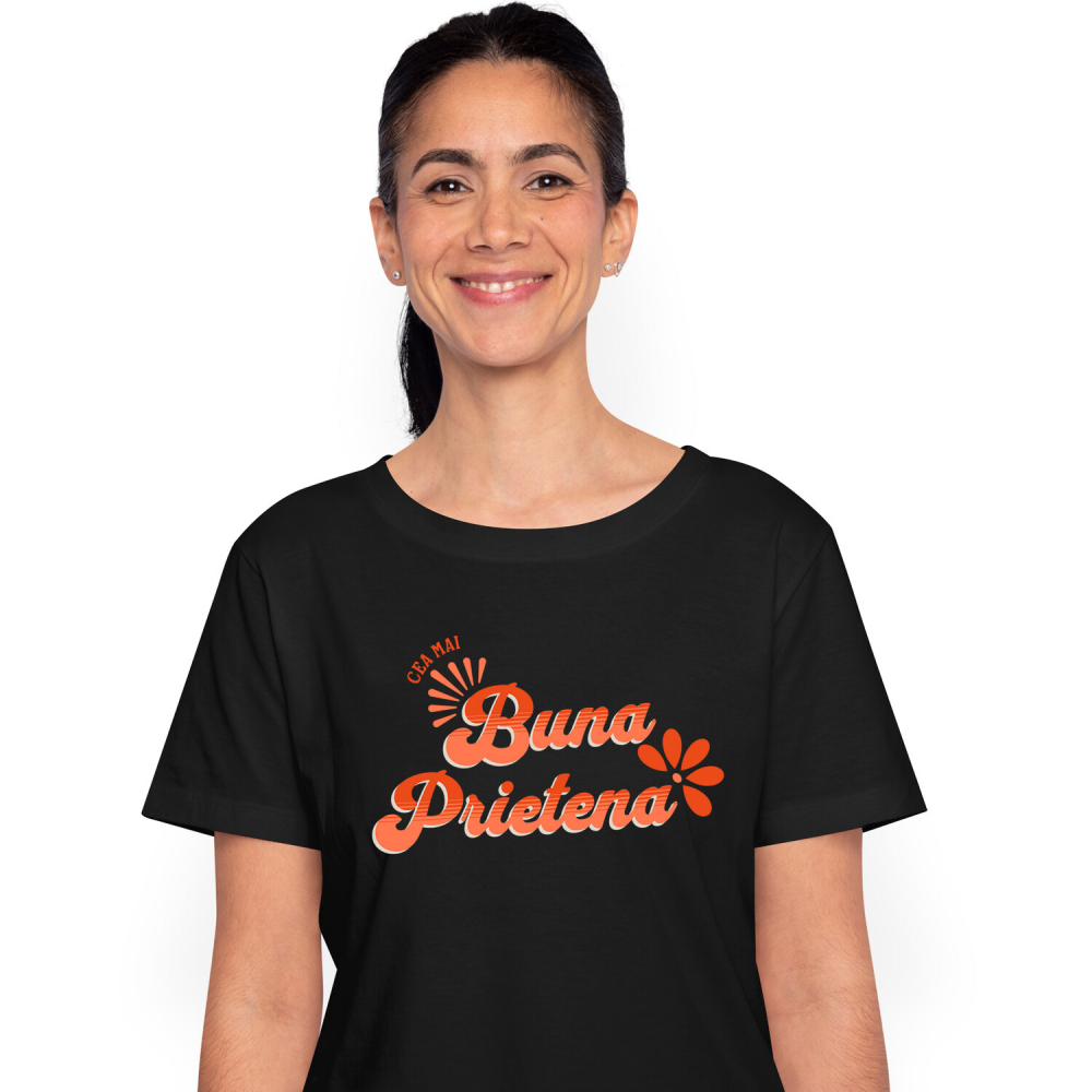 Tricou Femei, Barbati, Copii, Fata, Baiat, Unisex Personalizat „Mesaj Romantic pentru Cea Mai Bună Prietena - Cadou Personalizat Familie, Iubire” [1]