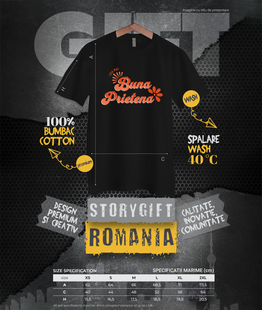 Tricou Femei, Barbati, Copii, Fata, Baiat, Unisex Personalizat „Mesaj Romantic pentru Cea Mai Bună Prietena - Cadou Personalizat Familie, Iubire” [4]
