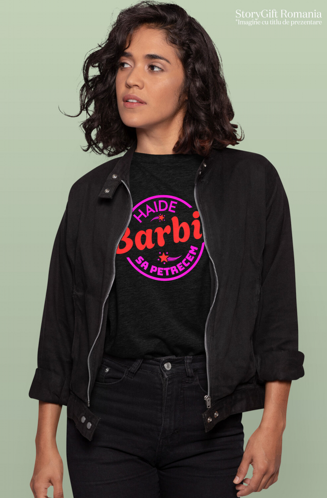 Tricou Femei, Barbati, Copii, Fata, Baiat, Unisex Personalizat Design Cerc Barbie - Distracție pentru Copii cu Păpușa Barbie [2]