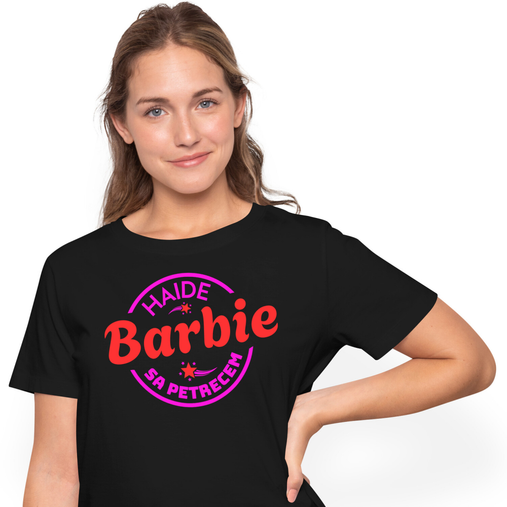 Tricou Femei, Barbati, Copii, Fata, Baiat, Unisex Personalizat Design Cerc Barbie - Distracție pentru Copii cu Păpușa Barbie [1]