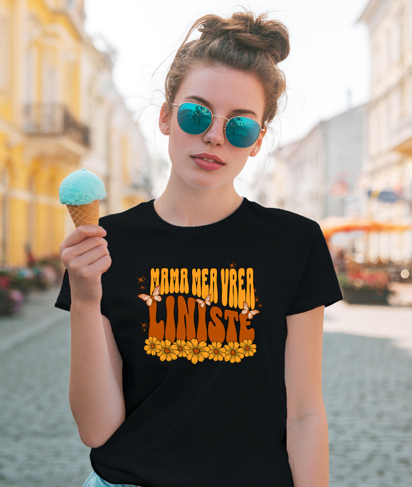 Tricou Femei, Barbati, Copii, Fata, Baiat, Unisex Personalizat Decor Personalizat pentru Mama - Flori Galbene și Mesaj Special [2]