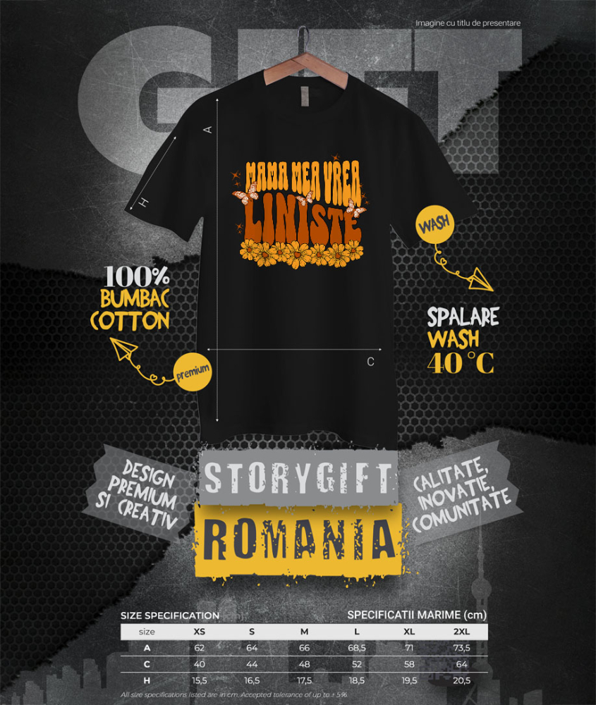 Tricou Femei, Barbati, Copii, Fata, Baiat, Unisex Personalizat Decor Personalizat pentru Mama - Flori Galbene și Mesaj Special [4]