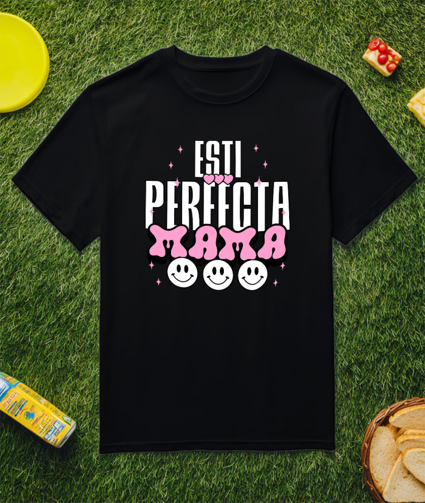 Tricou Femei, Barbati, Copii, Fata, Baiat, Unisex Personalizat Decor Personalizat - „Iubire, Ești Perfectă Mama” | Cadou Special [3]