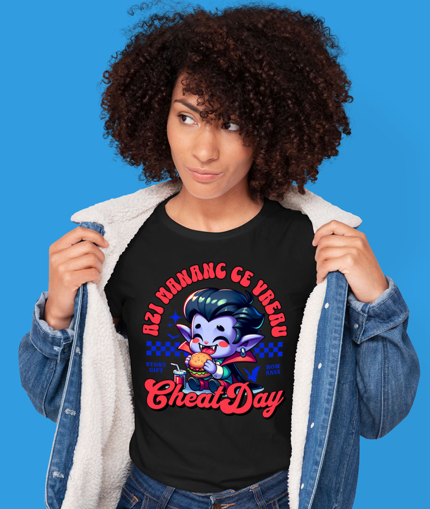 Tricou Femei, Barbati, Copii, Fata, Baiat, Unisex Personalizat „Dracula Bebe Fast Food Personalizat – Cadouri Amuzante pentru Copii, Tati și Petreceri” [2]