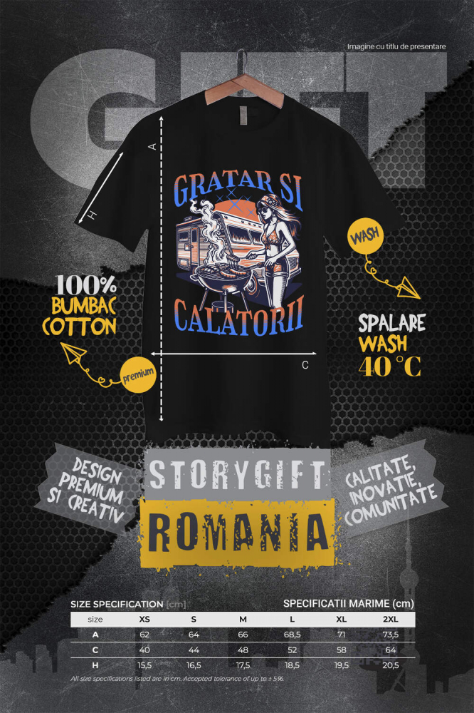 Tricou Femei, Barbati, Copii, Fata, Baiat, Unisex Personalizat "Costum de Baie Fata și Grătar la Rulota – Relaxare și Călătorii de Vară" [4]