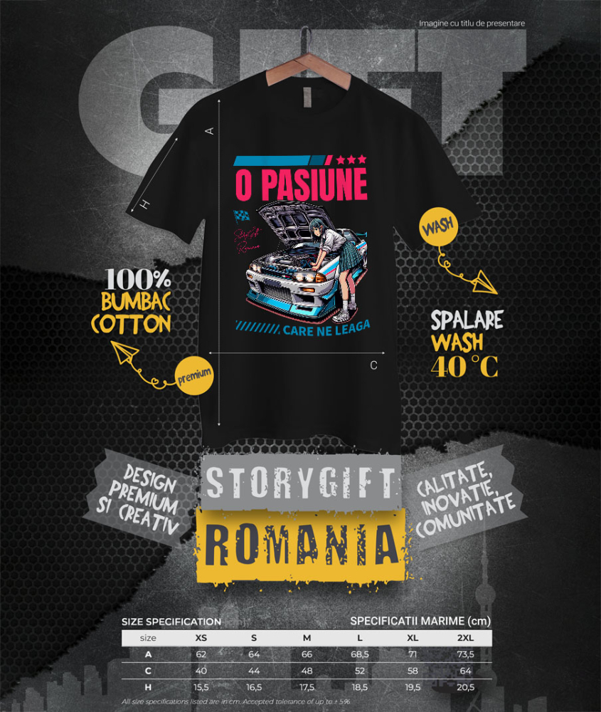 Tricou Femei, Barbati, Copii, Fata, Baiat, Unisex Personalizat Fată Anime & Mașină De Curse – Viteză, Stil și Adrenalină [4]