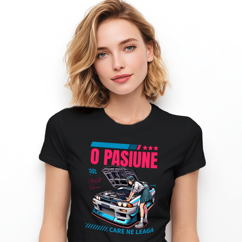 Tricou Femei, Barbati, Copii, Fata, Baiat, Unisex Personalizat Fată Anime & Mașină De Curse – Viteză, Stil și Adrenalină [1]