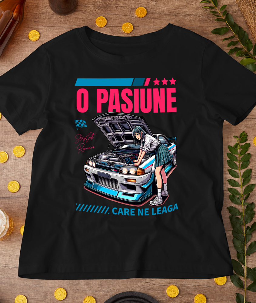 Tricou Femei, Barbati, Copii, Fata, Baiat, Unisex Personalizat Fată Anime & Mașină De Curse – Viteză, Stil și Adrenalină [3]