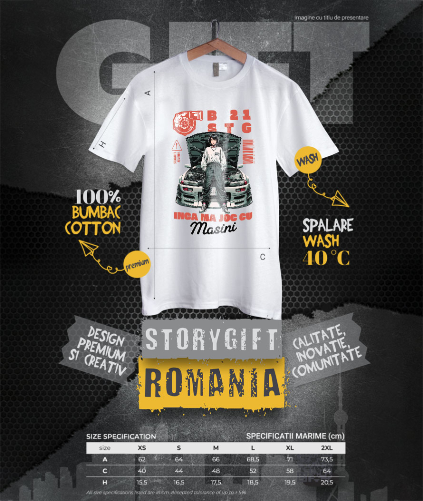 Tricou Femei, Barbati, Copii, Fata, Baiat, Unisex Personalizat Fată Anime – Ținută Stradală și Pasiune pentru Curse Ilegale [4]