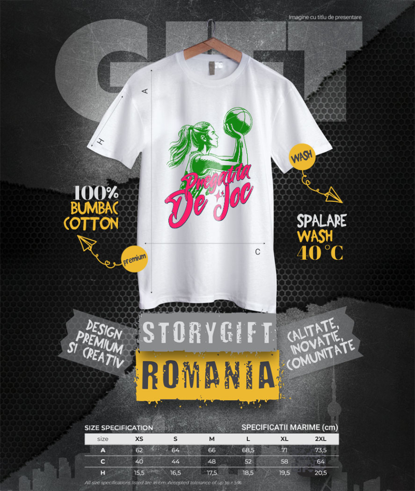 Tricou Femei, Barbati, Copii, Fata, Baiat, Unisex Personalizat Cadouri Personalizate pentru Jucătoare de Baschet – Motivație și Performanță [4]