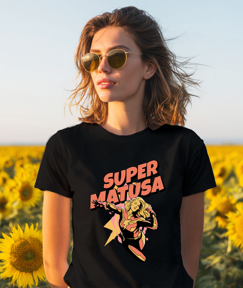 Tricou Femei, Barbati, Copii, Fata, Baiat, Unisex Personalizat Cadou Personalizat „Super Mătușă” | Femeie Super Erou pentru Familie și Iubire [2]