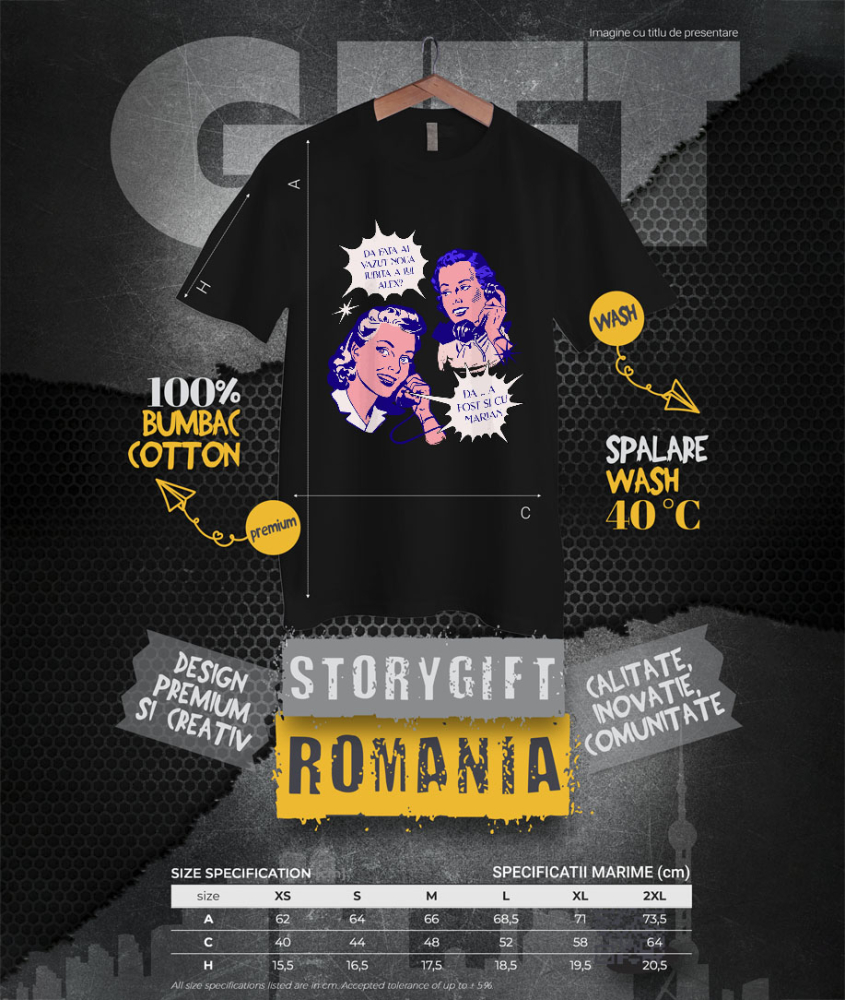 Tricou Femei, Barbati, Copii, Fata, Baiat, Unisex Personalizat Cadouri amuzante personalizate pentru prieteni - barfe și drama cu iubita lui Alex și fosta lui Marian [4]