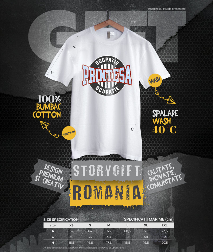 Tricou Femei, Barbati, Copii, Fata, Baiat, Unisex Personalizat Insignă Iluzie Optică – Prințesă, Regalitate, Umor Haioas [4]
