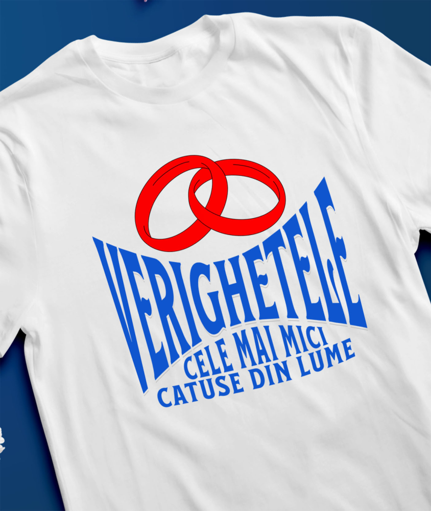 Tricou Femei, Barbati, Copii, Fata, Baiat, Unisex Personalizat Inele Roșii Pereche Personalizate – Mesaj Haios și Cadouri Amuzante pentru Cupluri [3]