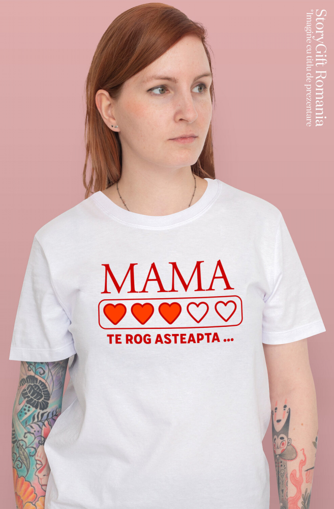 Tricou Femei, Barbati, Copii, Fata, Baiat, Unisex Personalizat "Inimi Pline de Culoare – Cadouri Personalizate pentru Mama cu Mesaj Iubire" [2]