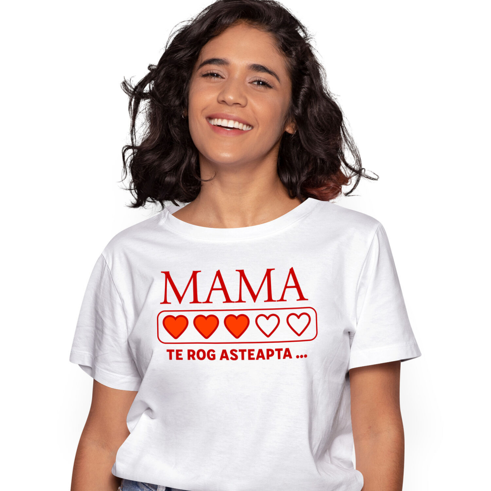 Tricou Femei, Barbati, Copii, Fata, Baiat, Unisex Personalizat "Inimi Pline de Culoare – Cadouri Personalizate pentru Mama cu Mesaj Iubire" [1]