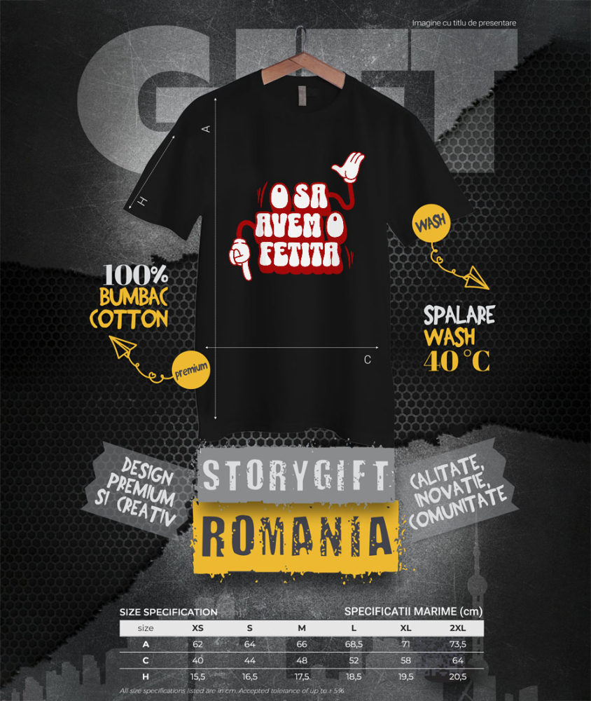 Tricou Femei, Barbati, Copii, Fata, Baiat, Unisex Personalizat Cadou Personalizat „O Să Avem O Fetiță” | Mâini Stil Mickey Mouse pentru Viitori Părinți [4]