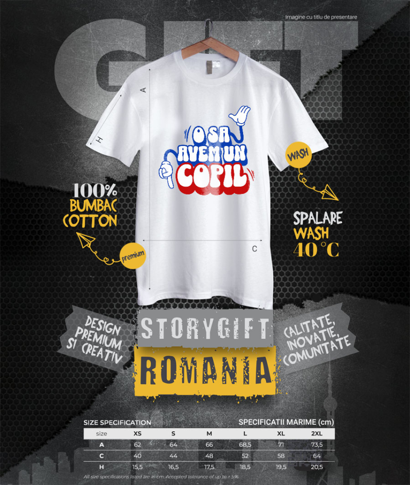 Tricou Femei, Barbati, Copii, Fata, Baiat, Unisex Personalizat Cadou Personalizat Mickey Mouse | Anunț Sarcină | O să Avem Un Copil | Familie și Iubire [4]