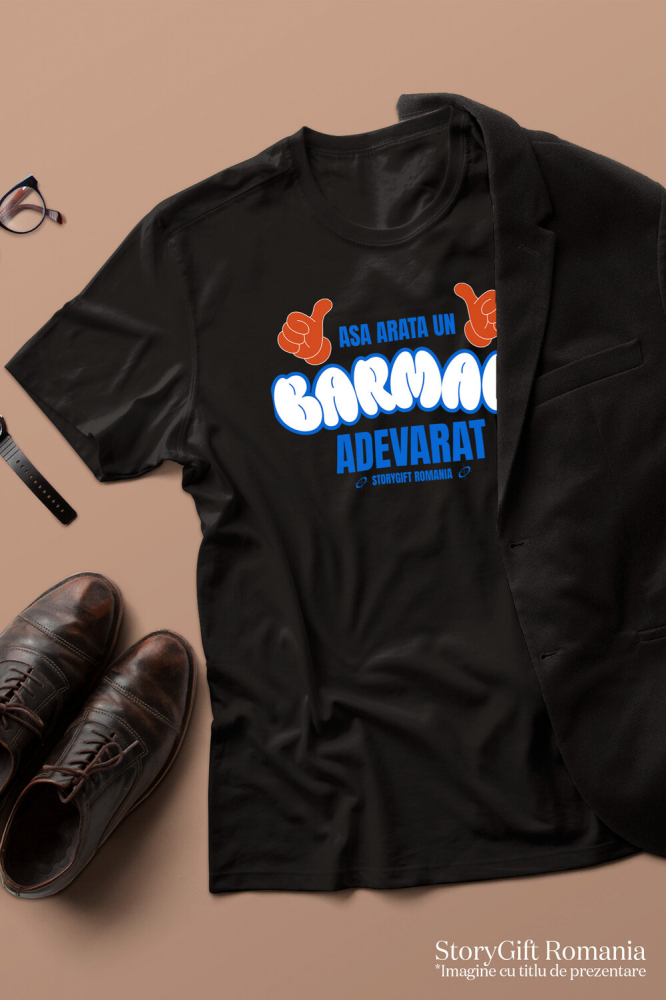 Tricou Femei, Barbati, Copii, Fata, Baiat, Unisex Personalizat „Cană Personalizată „Semn OK” - Cadou pentru Barmani Adevărați și Iubitorii de Băuturi” [3]