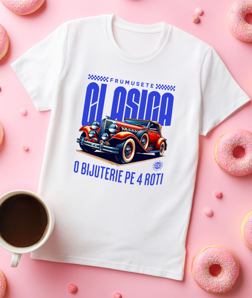 Tricou Femei, Barbati, Copii, Fata, Baiat, Unisex Personalizat Mașină Vintage Clasică – Eleganță și Lux pe 4 Roți [3]
