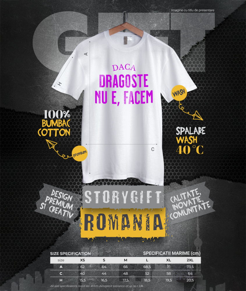 Tricou Femei, Barbati, Copii, Fata, Baiat, Unisex Personalizat „Mesaj Haios de Dragoste - Cadou Personalizat cu Mesaj Amuzant pentru Iubita, Familie și Prieteni” [4]