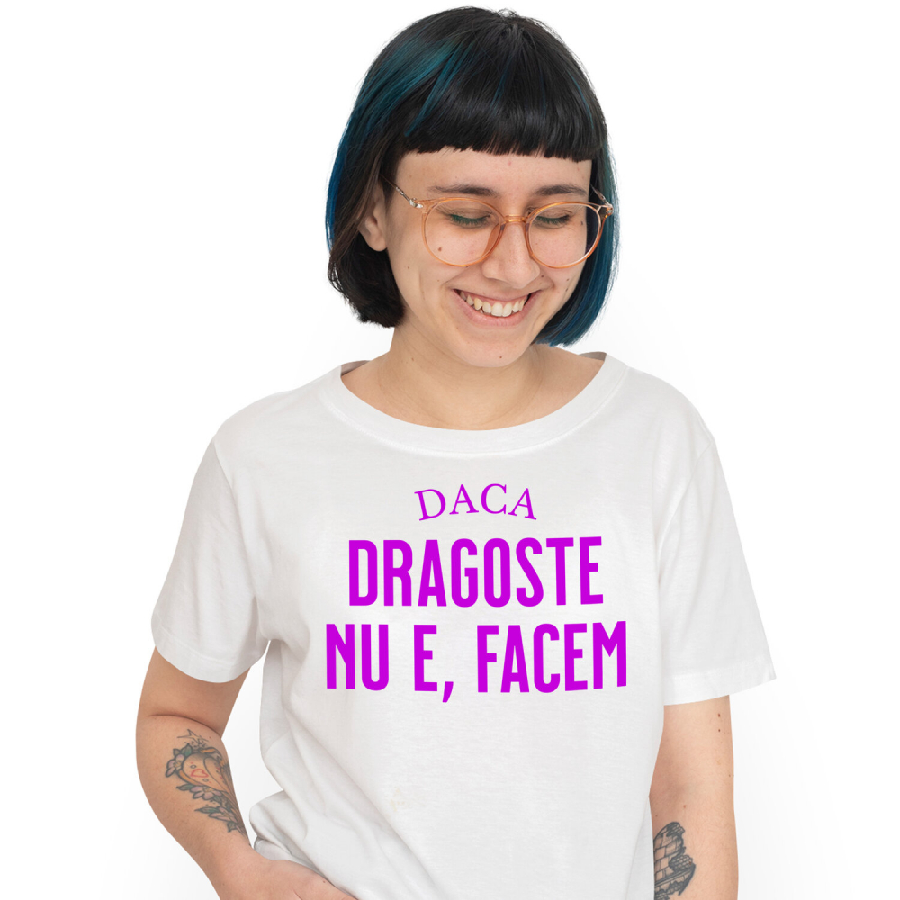 Tricou Femei, Barbati, Copii, Fata, Baiat, Unisex Personalizat „Mesaj Haios de Dragoste - Cadou Personalizat cu Mesaj Amuzant pentru Iubita, Familie și Prieteni” [1]