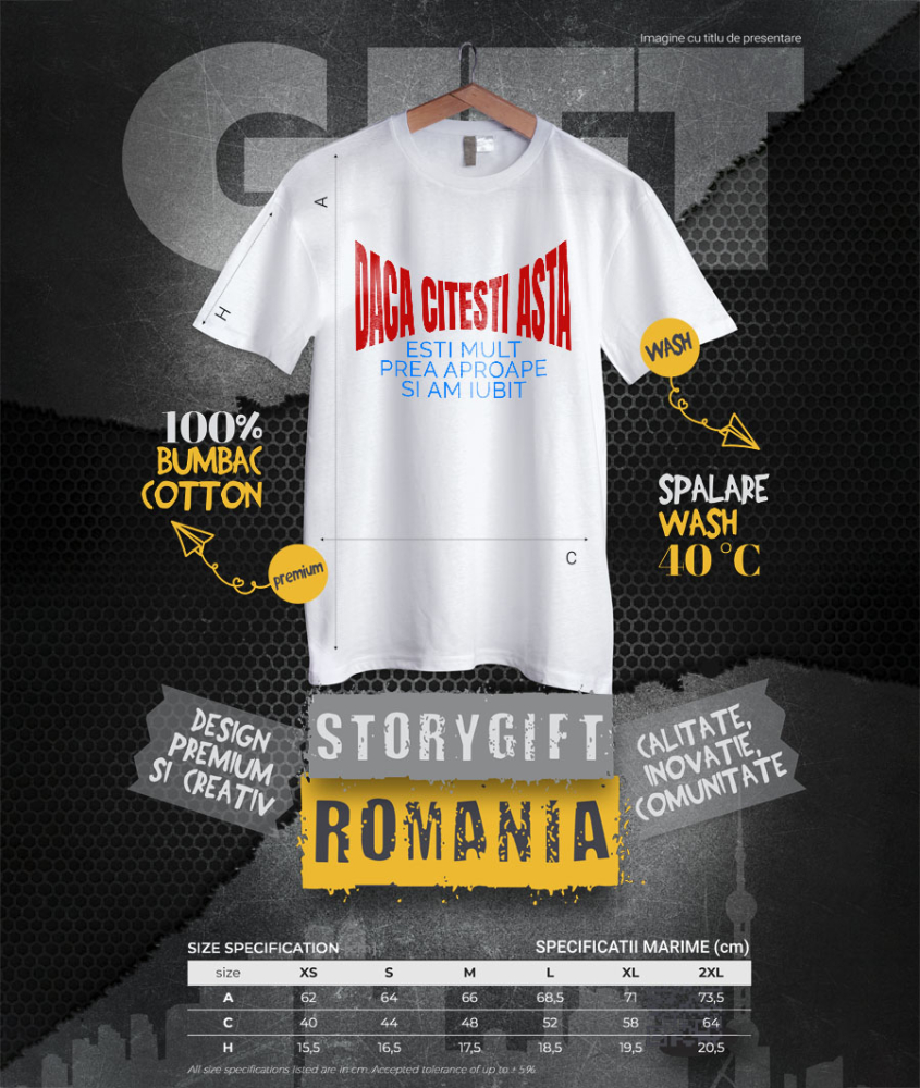 Tricou Femei, Barbati, Copii, Fata, Baiat, Unisex Personalizat „Mesaj Haios pentru Iubita - Cadou Personalizat de Dragoste pentru Valentine's Day sau Dragobete” [4]