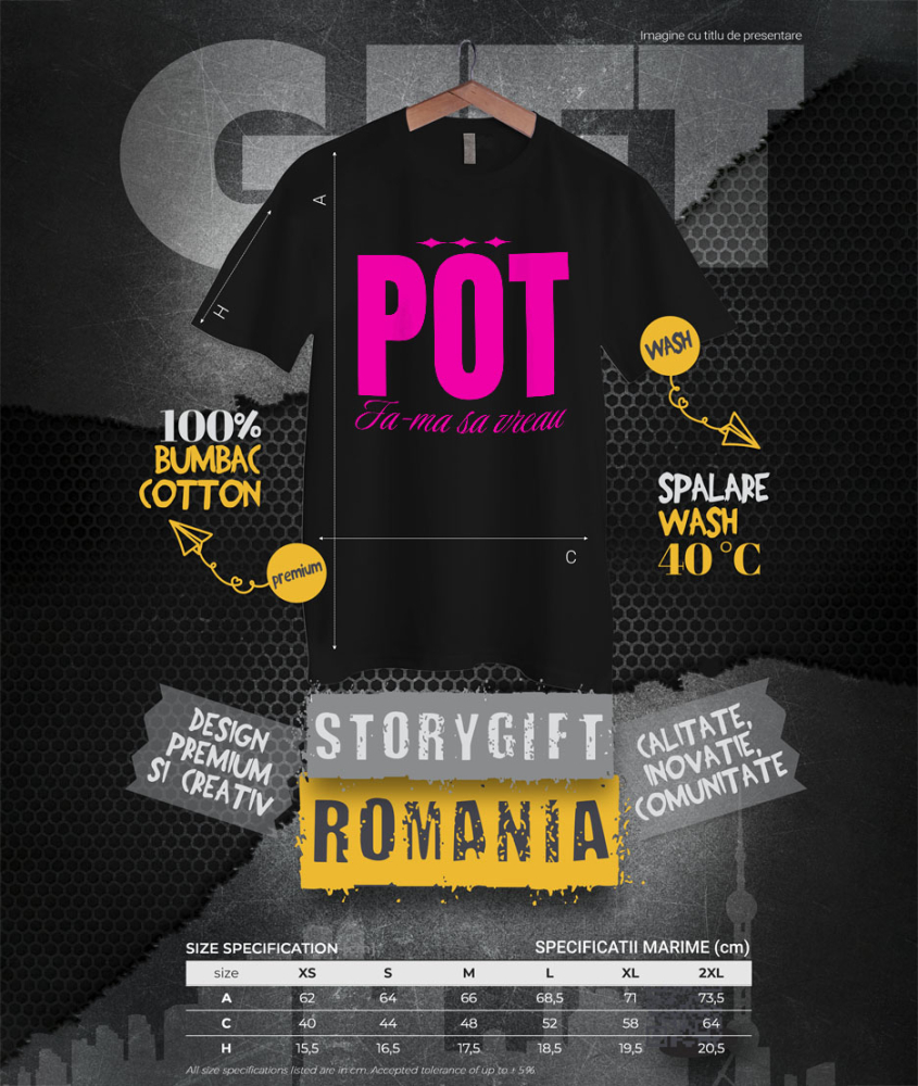 Tricou Femei, Barbati, Copii, Fata, Baiat, Unisex Personalizat „Pot fa-ma să vreau ignoranța” - Mesaj Motivațional și Cadou Personalizat [4]