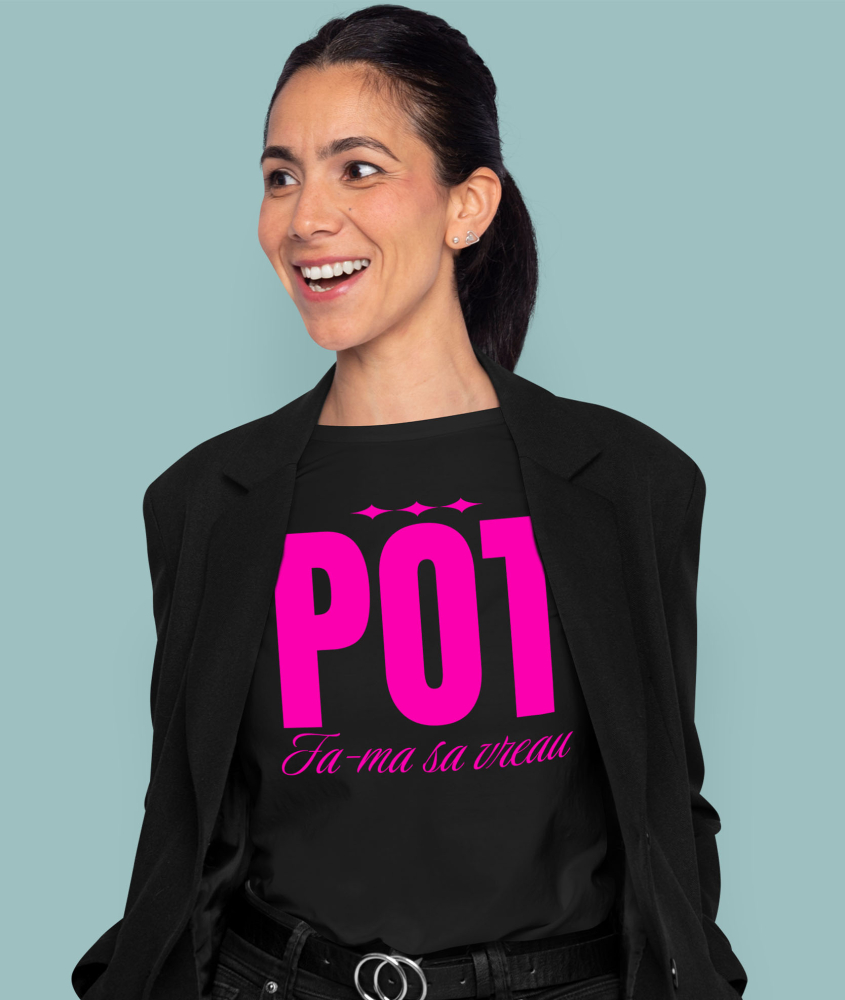 Tricou Femei, Barbati, Copii, Fata, Baiat, Unisex Personalizat „Pot fa-ma să vreau ignoranța” - Mesaj Motivațional și Cadou Personalizat [2]