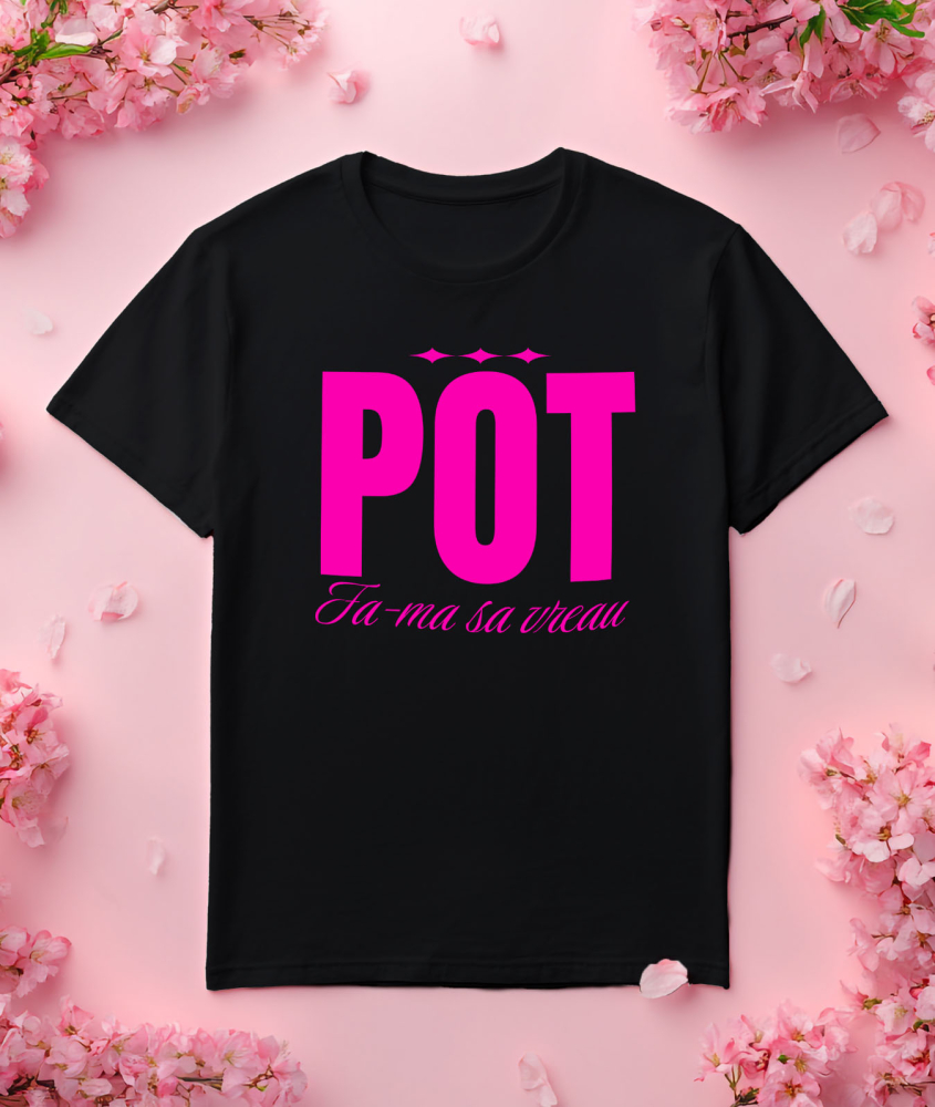 Tricou Femei, Barbati, Copii, Fata, Baiat, Unisex Personalizat „Pot fa-ma să vreau ignoranța” - Mesaj Motivațional și Cadou Personalizat [3]