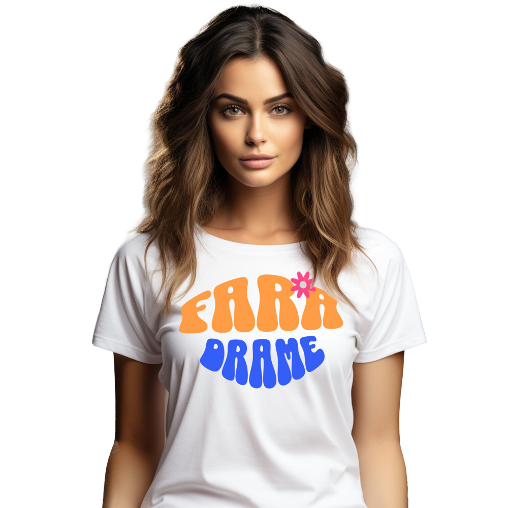 Tricou Femei, Barbati, Copii, Fata, Baiat, Unisex Personalizat Mesaj Simplu „Fără Drame, Liniște, Relaxare” – Cadou Personalizat pentru Familie, Tati, Prieteni [1]