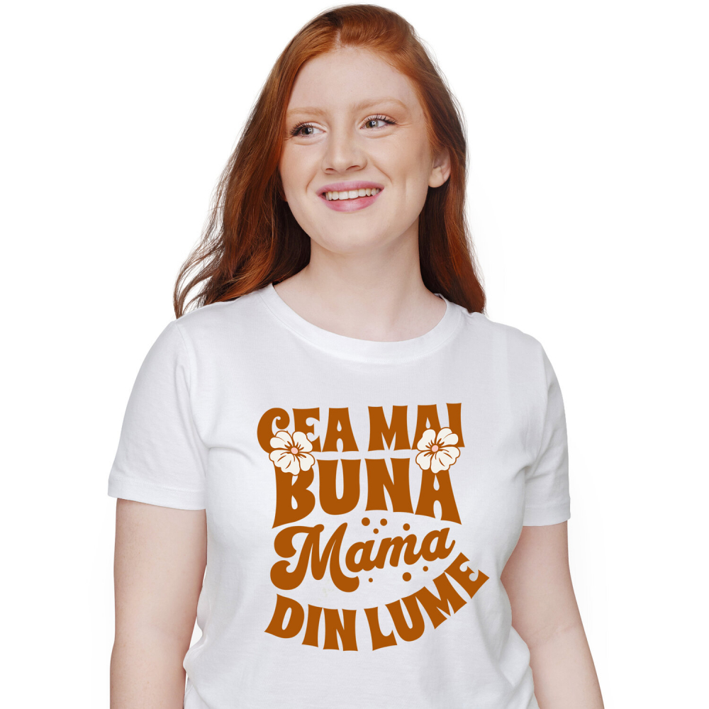 Tricou Femei, Barbati, Copii, Fata, Baiat, Unisex Personalizat Cadou Personalizat Ziua Mamei – Cea Mai Bună Mamă Din Lume [1]