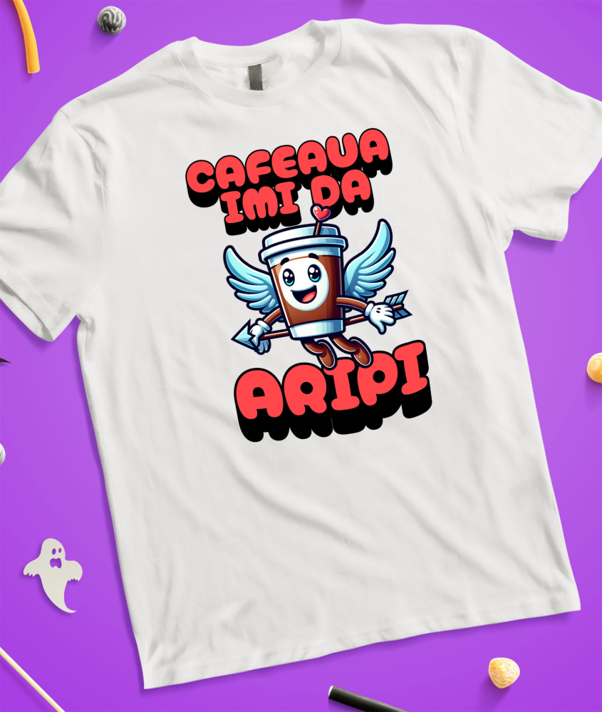 Tricou Femei, Barbati, Copii, Fata, Baiat, Unisex Personalizat „Pahar Vesel de Cafea Personalizat – Cadou Amuzant pentru Familie, Tati și Prieteni” [3]