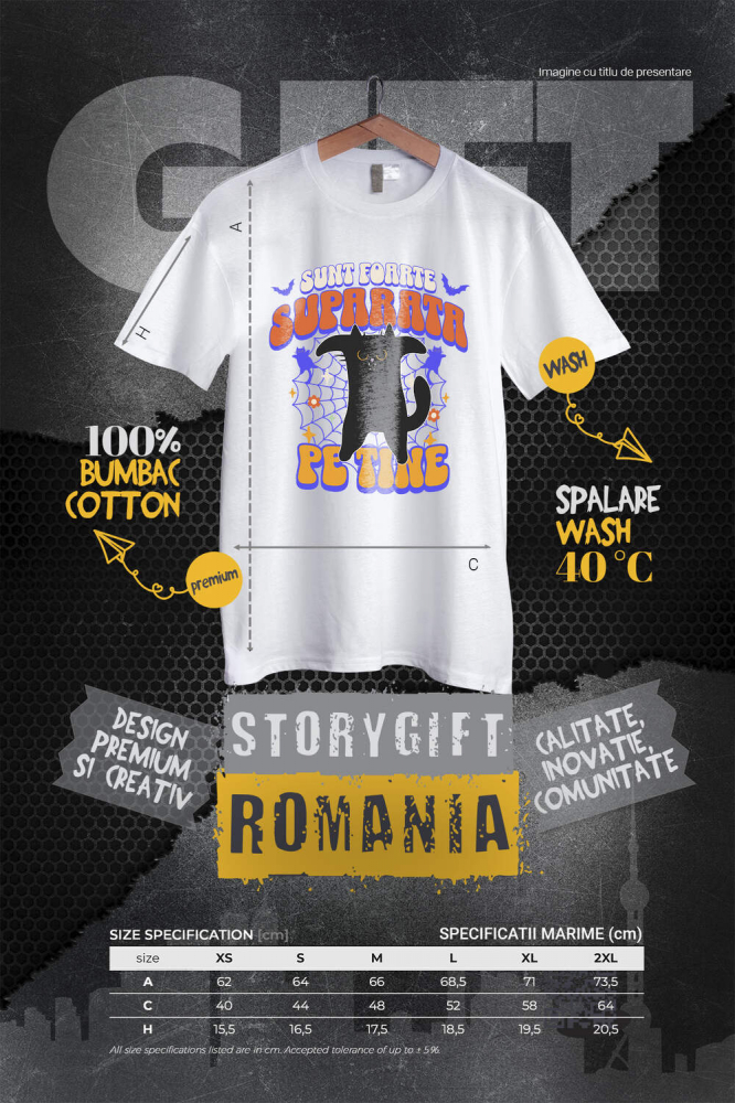 Tricou Femei, Barbati, Copii, Fata, Baiat, Unisex Personalizat Costum Pisică Horror Halloween | Pisica Furioasă pentru Petrecerea de Halloween [4]