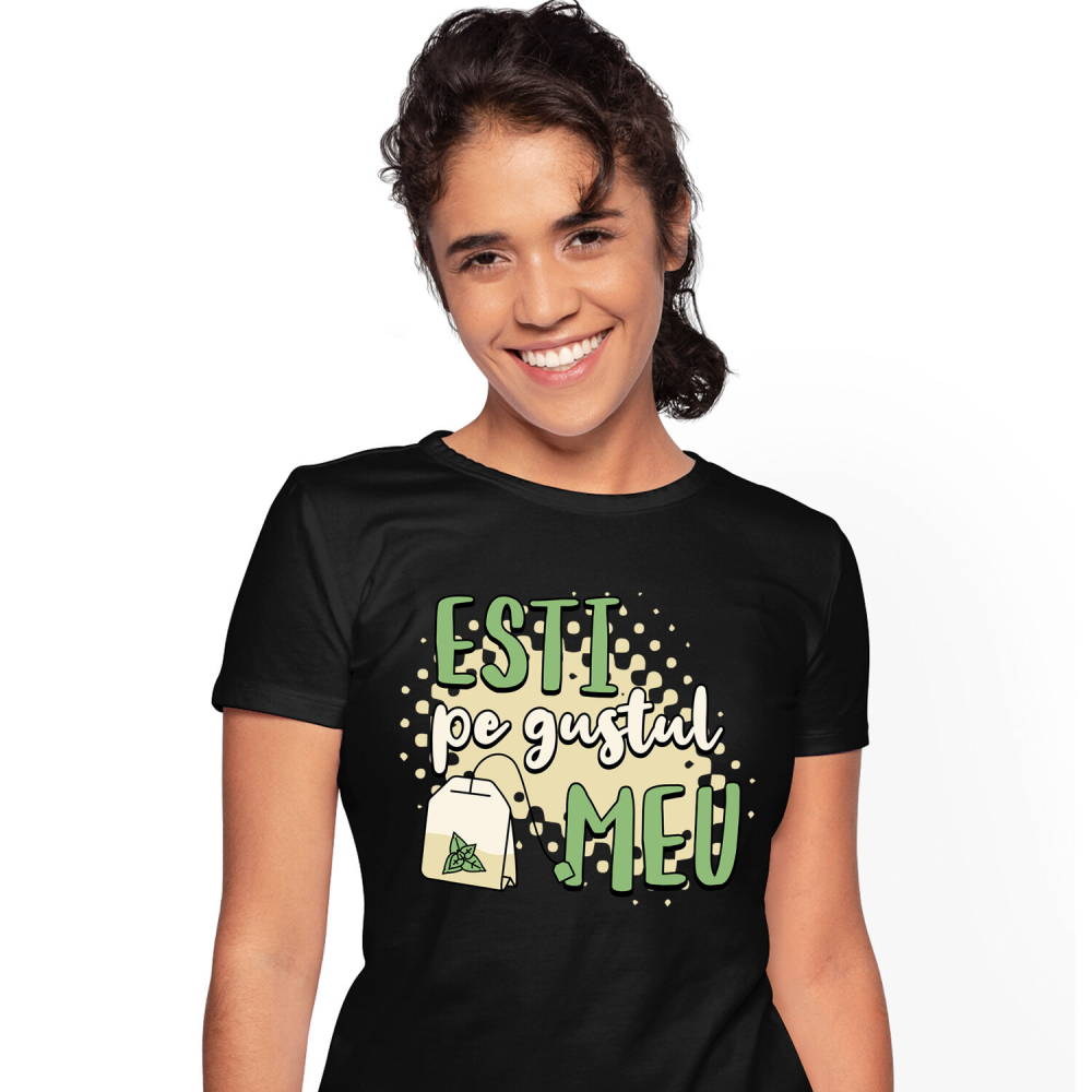 Tricou Femei, Barbati, Copii, Fata, Baiat, Unisex Personalizat „Plic de Ceai cu Mentă – Băutură Caldă și Relaxantă pentru Orice Moment” [1]