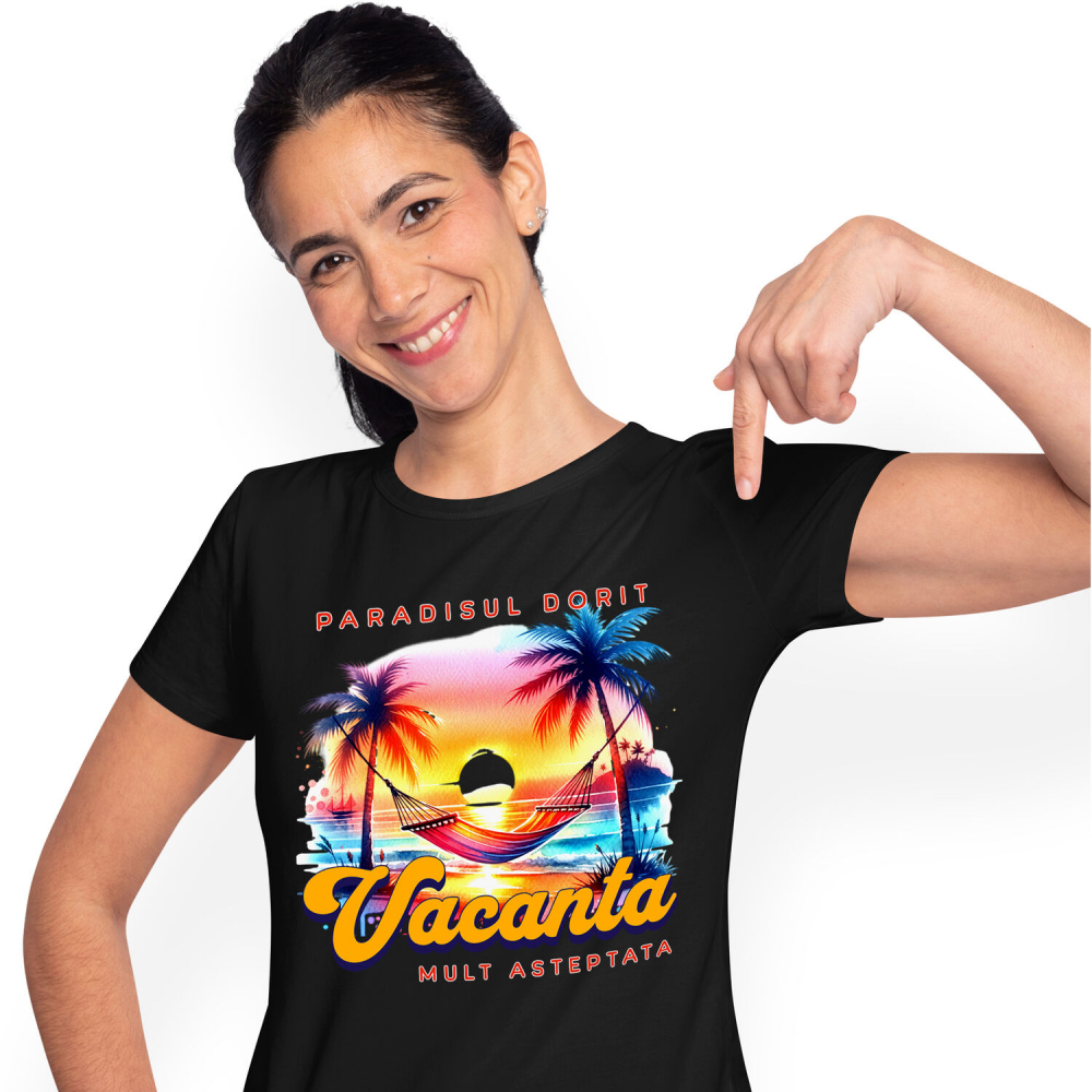 Tricou Femei, Barbati, Copii, Fata, Baiat, Unisex Personalizat Cadou Personalizat Plajă Tropicală – Amintiri Unice pentru Familie & Prieteni [1]