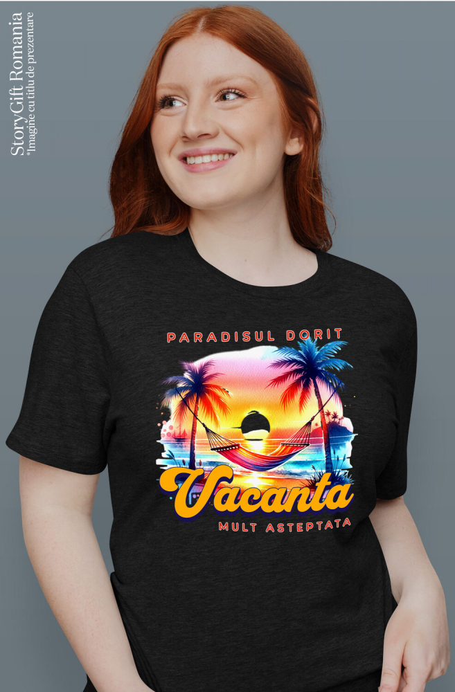 Tricou Femei, Barbati, Copii, Fata, Baiat, Unisex Personalizat Cadou Personalizat Plajă Tropicală – Amintiri Unice pentru Familie & Prieteni [2]