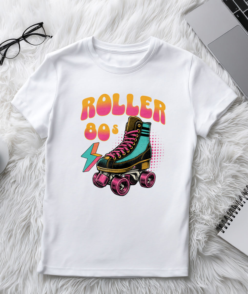 Tricou Femei, Barbati, Copii, Fata, Baiat, Unisex Personalizat Role Colorate pentru Copii – Patine Sportive Personalizate și Distracție Roller [3]