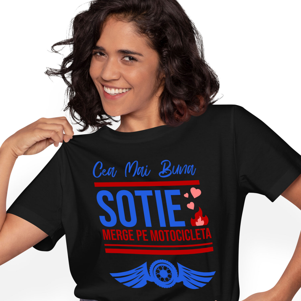 Tricou Femei, Barbati, Copii, Fata, Baiat, Unisex Personalizat Tricouri Personalizate Valentine's Day - Dragoste & Motociclete [1]