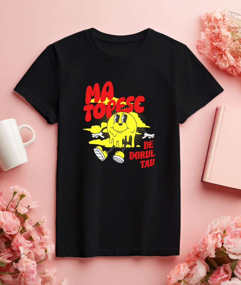 Tricou Femei, Barbati, Copii, Fata, Baiat, Unisex Personalizat Soare Vesel Topindu-se - Cadouri Personalizate Pentru Valentine's Day și Plajă [3]