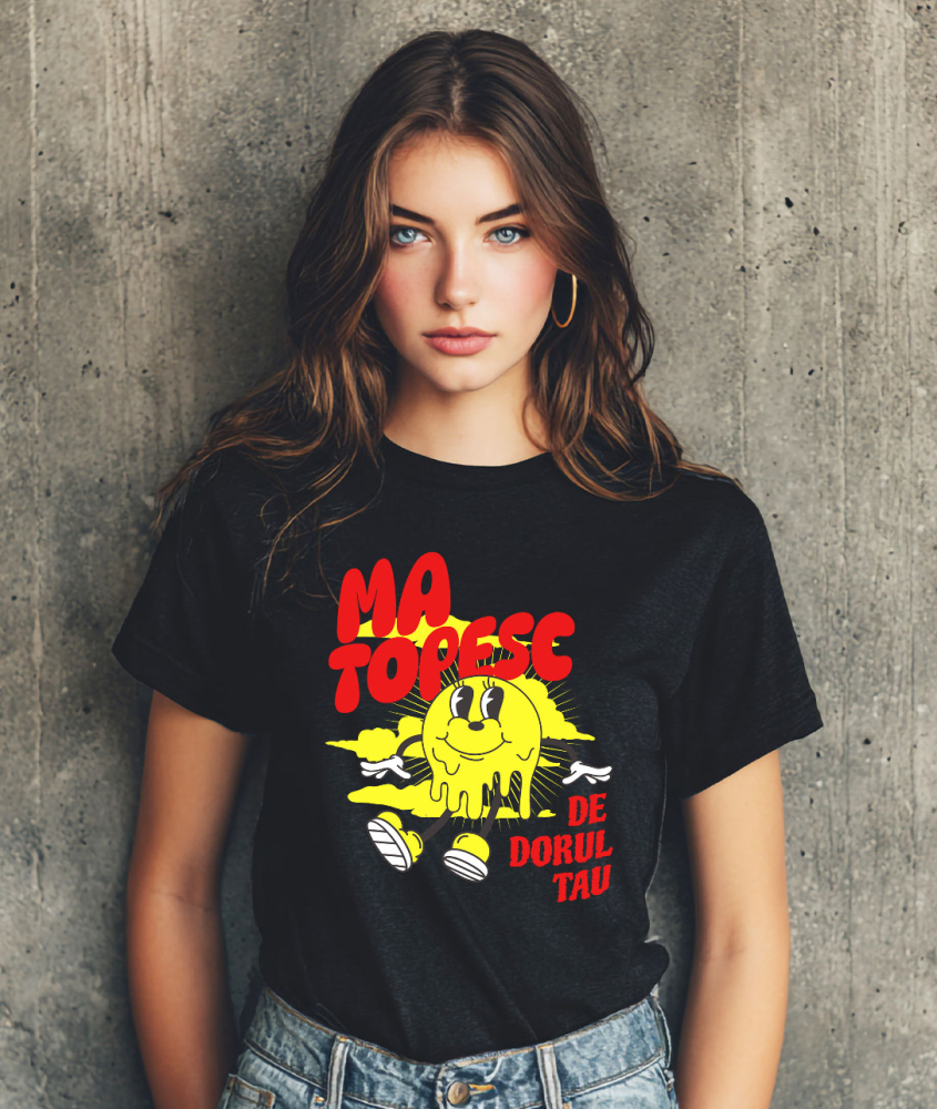 Tricou Femei, Barbati, Copii, Fata, Baiat, Unisex Personalizat Soare Vesel Topindu-se - Cadouri Personalizate Pentru Valentine's Day și Plajă [2]