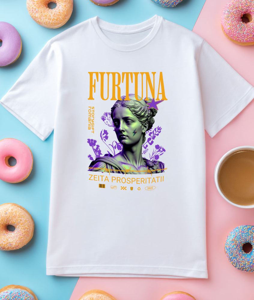 Tricou Femei, Barbati, Copii, Fata, Baiat, Unisex Personalizat Statuie Femeie Semn Fulger – Cadou Personalizat Furtuna Zeița Prosperității [3]