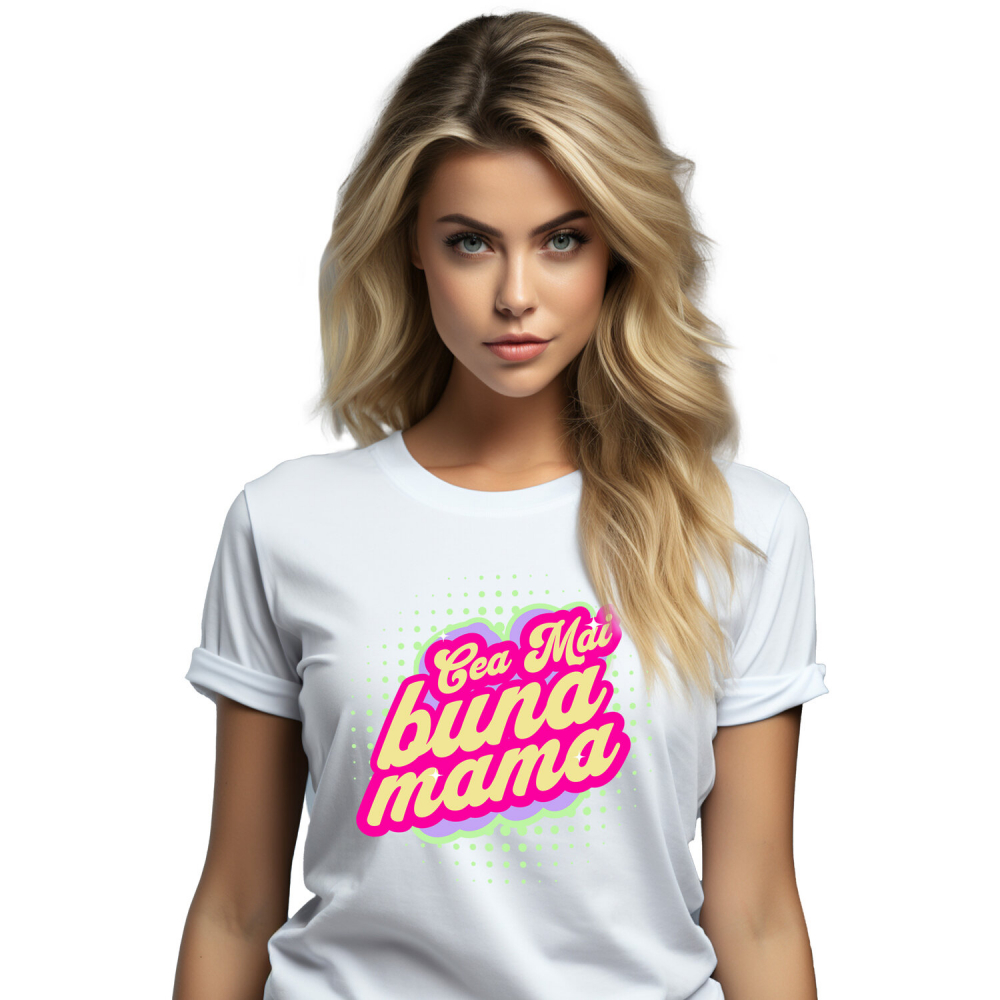 Tricou Femei, Barbati, Copii, Fata, Baiat, Unisex Personalizat Cadou Personalizat „Cea Mai Bună Mamă” | Mesaje Iubitoare pentru Mama și Familie [1]