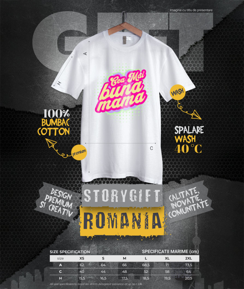Tricou Femei, Barbati, Copii, Fata, Baiat, Unisex Personalizat Cadou Personalizat „Cea Mai Bună Mamă” | Mesaje Iubitoare pentru Mama și Familie [4]
