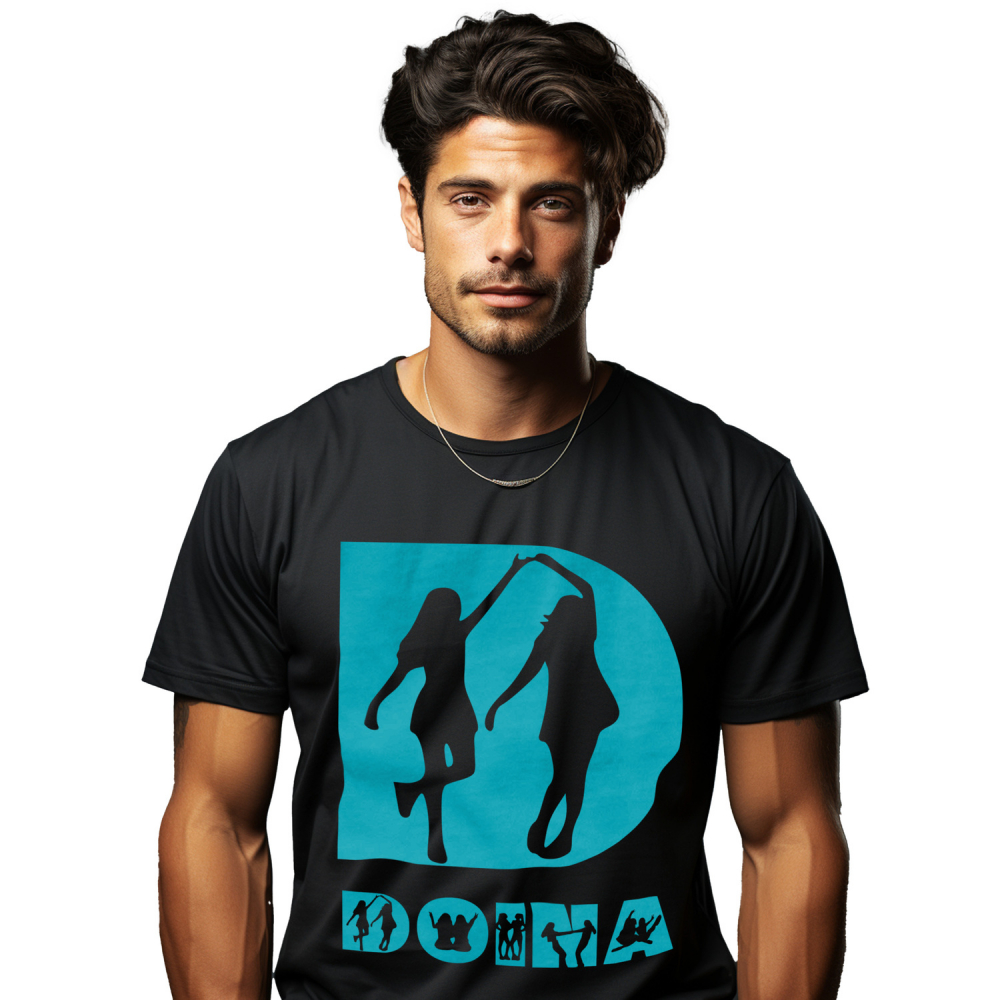 Tricou Personalizat Barbati Pentru Cele mai bune Prietene, Text Nume Personalizat, Fete, Culoare Albastru, Negru, 100% Bumbac, Marime M [1]