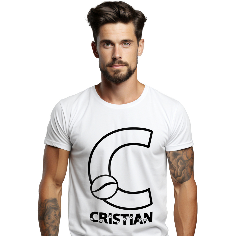 Tricou Personalizat Barbati Pentru Iubitorii De Cafea, Boabe Aromate, Text Nume Personalizat, Culoare Negru, Alb, 100% Bumbac, Marime M [1]