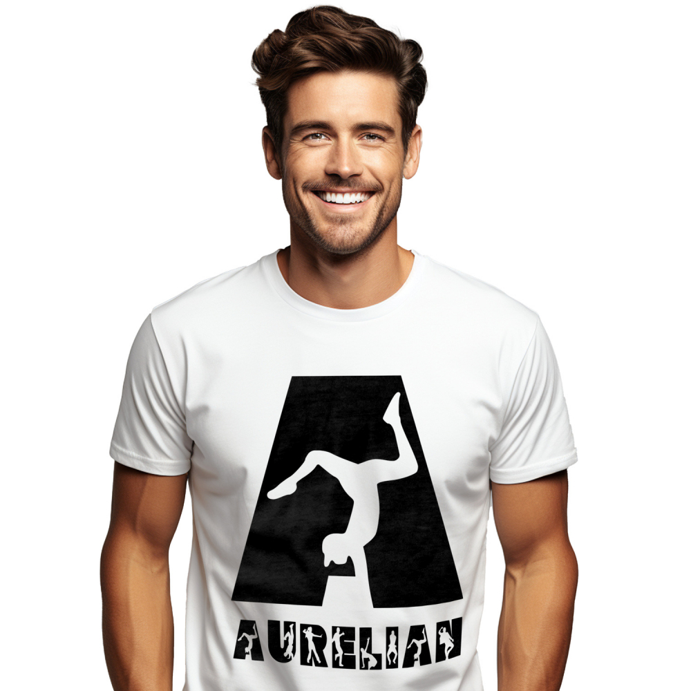 Tricou Personalizat Barbati Pentru Iubitorii De Dans Breakdance, Text Nume Personalizat, Copii, Culoare Negru, Alb, 100% Bumbac, Marime L [1]