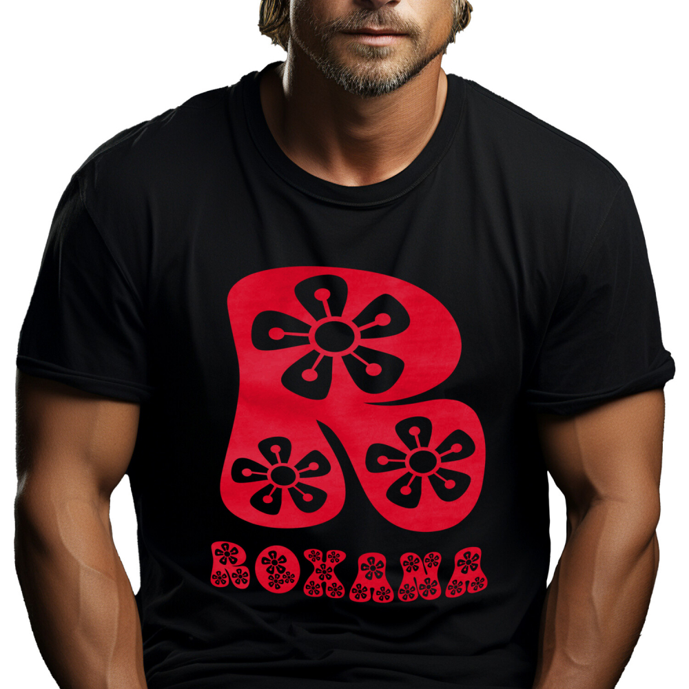 Tricou Personalizat Barbati Pentru Iubitorii De Flori, Natura, Text Nume Personalizat, Dragoste,Copii, Culoare Rosu, Negru, 100% Bumbac, Marime L [1]