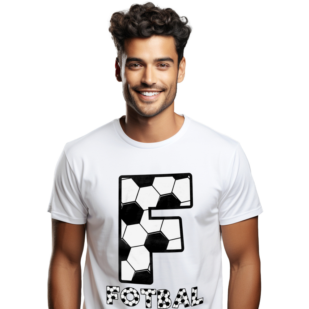 Tricou Personalizat Barbati Pentru Iubitorii De Fotbal, Minge, Sport, Text Nume Personalizat, Copii, Culoare Alb Negru, Alb, 100% Bumbac, Marime XS [1]