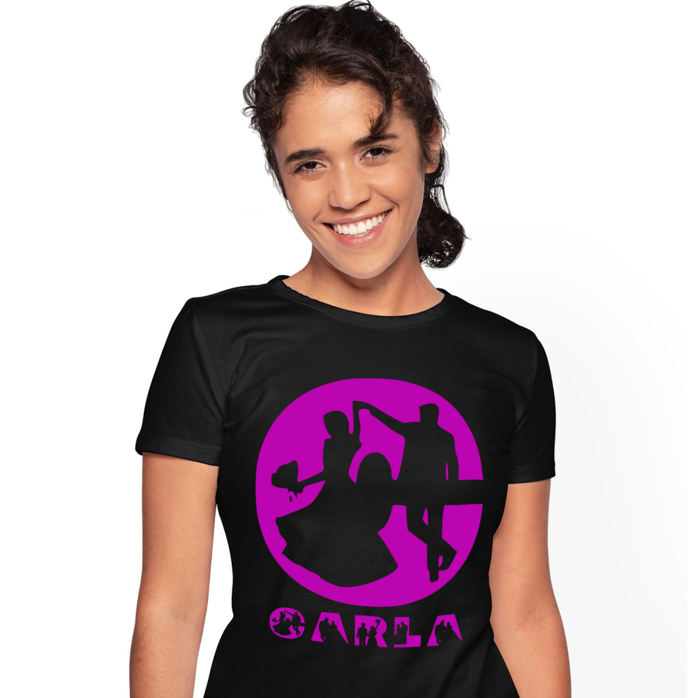 Tricou Personalizat Femei Pentru Cerere casatorie, Nunta, Text Nume Personalizat, Valentine's day, Culoare Mov, Negru, 100% Bumbac, Marime XS [1]